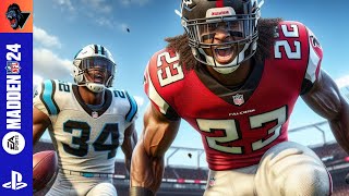 Atlanta Falcons vs Carolina Panthers  Madden 24  PS4 Gameplay [upl. by Knowlton654]