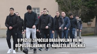 Djevojke i mladići stigli u Požegu na dragovoljnu obuku [upl. by Ardnat720]