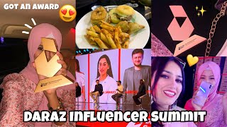 Daraz Influencer Summit  Got an Award😍  Painting Chit chat amp a lot more✨ [upl. by Ahsirak]