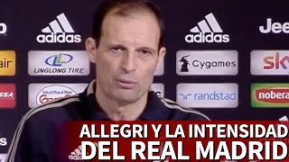 Allegri quotCristiano tiene más intensidad este año en Madrid empezaron a jugar en diciembrequot [upl. by Attezi]