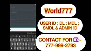 Betting Id  How to create User ID amp Master Id in world777  World777 Admin Id kaise Banaye [upl. by Oirretna]