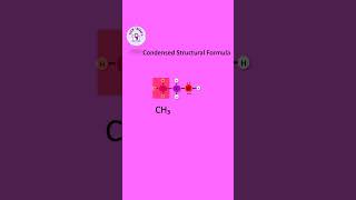 Condensed Structural Formula❤️  YouTube shorts chemistry education chemtherapy [upl. by Eppilihp]