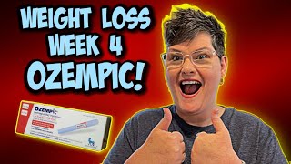 OZEMPIC Weight Loss Results WEEK 4 [upl. by Tasha]