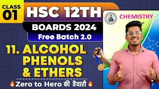 11 Alcohol Phenols amp Ethers Class 01 amp PYQs HSC Board Exam By Abhishek Sir Chemistry asc [upl. by Leinehtan630]