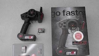 Unboxing of the Spektrum DX2E controller with SR201 WP receiver [upl. by Nodla]