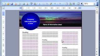 Microsoft Word Factsheet Templates and Downloads AOTrainingnet [upl. by Geraint]