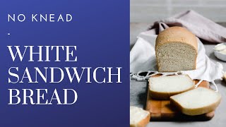 Easy NO KNEAD Sandwich Bread  Garden Eats [upl. by Crabb]