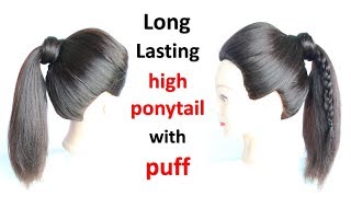 ponytail  ponytail styles  everyday hairstyles  easy hairstyles for medium hair  hairstyle [upl. by Nimzzaj329]