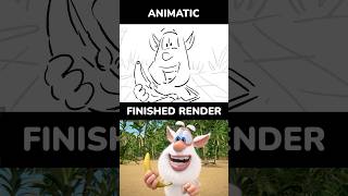 Animatic vs Final Render The Great Swap 😄 FULL EPISODE 👇  shorts Booba animation [upl. by Erodaeht]