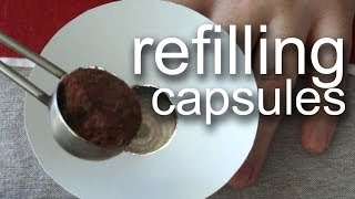 Cafissimo refill with DIY funnel FREE [upl. by Idnew619]