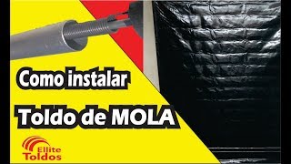 Toldo de Mola  Como instalar e da pressão na mola [upl. by Airym590]