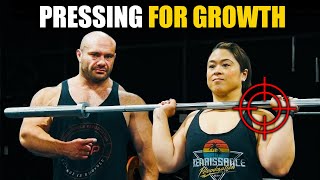 Overhead Pressing Optimized For Muscle Growth  Targeting The Muscle [upl. by Dyl]