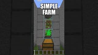 SIMPLE SUGARCANE FARM in Minecraft Bedrock minecraft [upl. by Anirrehs]