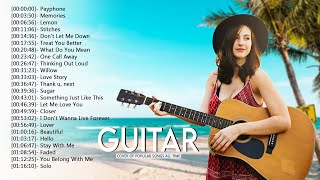 Top 50 Guitar Covers of Popular Songs 2022  Best Instrumental Music For Work Study Sleep [upl. by Aseeram]