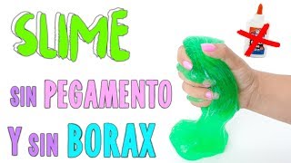 PROBANDO SLIME SIN PEGAMENTO Y SIN BORAX [upl. by Kilah]