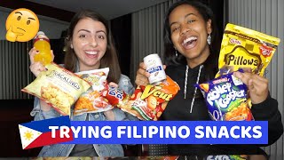 TRYING FILIPINO SNACKS PT 2 MUKBANG [upl. by Ailedua530]