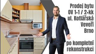 Prodej bytu 112kk ul Kotlářská BrnoVeveří [upl. by Anuala]