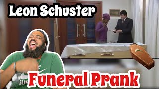 😂 LEON SCHUSTER COFFINFUNERAL PRANK SHUKS TSHABALALA REACTION [upl. by Akinajnat137]