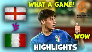 England v Italy  U17 Euro Championship  Highlights 30052024 [upl. by Atinod]