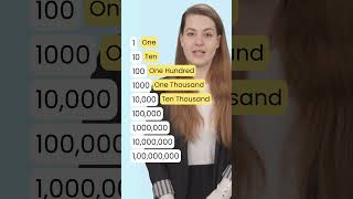 Number Vocabulary Counting from One to a Billion shorts [upl. by Harraf]