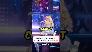 SABRINA CARPENTER FLIRTS WITH A FAN [upl. by Yeldarb]