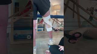 Vendaje funcional para ligamento posterior cruzado fisioterapeuta tips deporte [upl. by Ohl]