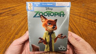 Zootopia Home Video 11  Walmart Disney100 BluRay with Pin [upl. by Eugenle]