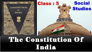 The Constitution Of India  Class5  Social Studies  CBSE  Class 5 Civics  Fundamental Rights [upl. by Elleirad]