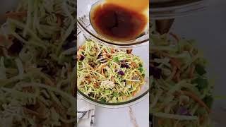 Simple Broccoli Slaw with Ramen Noodles [upl. by Nybbor138]