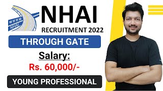 NHAI Recruitment 2022 through GATE  Salary Rs 60000  No Fee  Latest Jobs 2022 [upl. by Onilatac]