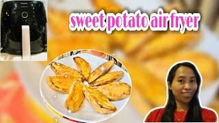 Sweet Potato Philip Air Fryer ll Goreng Ubi Dengan Penggorengan Listrik [upl. by Areivax]