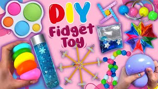 16 DIY Fidget Toy Ideas  AntiStress Toys  Viral TikTok Videos  Lovely Pop It and Fidget Trinkets [upl. by Vetter985]