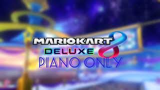 3DS Rosalina Ice World Piano Only  Mario Kart 8 Deluxe Music [upl. by Nailimixam]