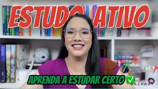 ESTUDO ATIVO O QUE É POR QUE É IMPORTANTE COMO FAZER  GUIA DEFINITIVO NOS ESTUDOS PARA CONCURSO [upl. by Edson]