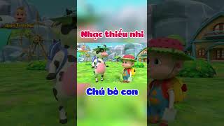 Con Bò Con  Nhạc Thiếu Nhi Remix Sôi Động  Phim Hoạt Hình Về Con BòCho Bé Yêu short [upl. by Ahtiek]