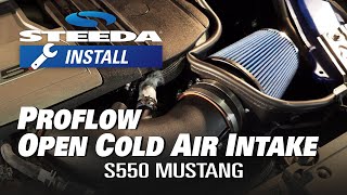 Steeda Mustang GT ProFlow Open Cold Air Intake Installation 555 3228 [upl. by Anileba819]