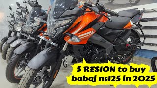 Top 3 Reasons to Buy the Bajaj Pulsar NS125 in 2025  Quick 5Minute Review mileage new look [upl. by Marrin877]