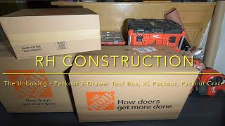 RH Construction  The Unboxing Packout 2Drawer Tool Box XL Packout amp Packout Crate [upl. by Akina253]