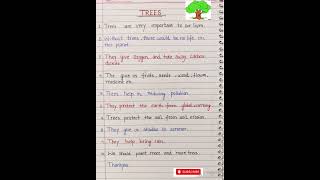 Importance of Trees l essay on tree l 10 lines on trees l paragraph writing on tree l speech on tree [upl. by Camus]