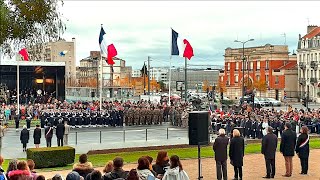 CEREMONIE DE LARMISTICE DU 11 NOVEMBRE 1918 REIMS [upl. by Cristiona]