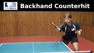 Backhand Counterhit  Table Tennis  PingSkills [upl. by Rebak482]