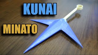 Como fazer a Kunai do Minato de papel [upl. by Ashatan]