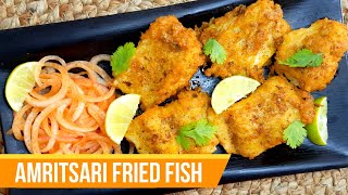 Amritsari Fried Fish Recipe  Amritsari Fish Fry [upl. by Alegna989]