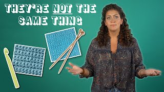 Whats the Difference Between Knitting and Crochet [upl. by Eelsnia]