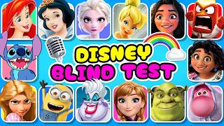 DEVINE 50 CHANSONS spécial DISNEY🎤🌺🎬  Blind Test  Les Minions Vaiana Raiponce Elsa [upl. by Aneleh865]