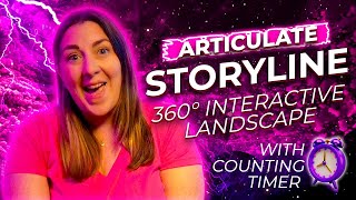 Articulate Storyline 360 Degree Counting Timer Interaction Tutorial [upl. by Anyat]