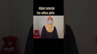 Hijab tutorial for office girls 😍hijab tranding ootd [upl. by Anoiek]