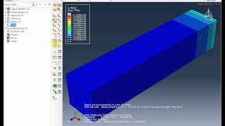 FEA Analysys  Abaqus Stress wave propagation in a bar  Nonlinear Explicit Dynamics [upl. by Mota]