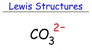 How To Draw The Lewis Structure of CO3 2 Carbonate Ion  Chemistry [upl. by Horbal]