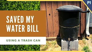 Saved My Water Bill Using A Trash CAN  When Gardening [upl. by Eizeerb]